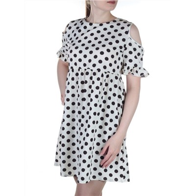 916 Платье летнее в горошек Fashion