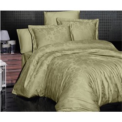 Сатиновое Постельное Белье Евро 2 сп. JACQUARD SATEN First Choice