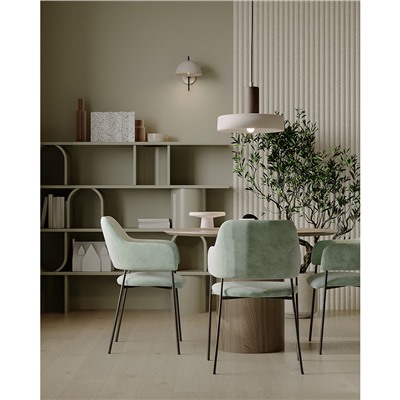 Светильник подвесной Juko, Ø42х31 см, вишневый/бежевый