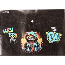 Папка-конверт на кнопке A4 "deVENTE. Hey Bro" 180мкм 3079407/12/Китай***
