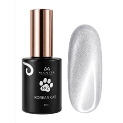 Manita Professional Гель-лак для ногтей с эффектом кошачьего глаза / Korean Cat №02, 10 мл