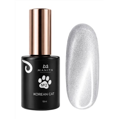 Manita Professional Гель-лак для ногтей с эффектом кошачьего глаза / Korean Cat №02, 10 мл