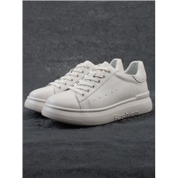 03-YC151-3 LT. BEIGE Кеды женские (натуральная кожа)
