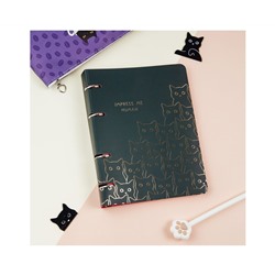 Тетрадь на кольцах А5, 100л., MESHU "Amazing cats", картон, матовая ламинация, выборочный УФ-лак