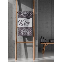 Полотенце махровое Этель King, 70×130 см, 100%, 420 г/м², серое