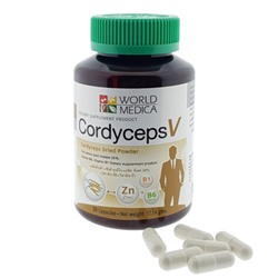Комплекс Кордицепса с витаминами группы B и хелатом цинка V World Medica 36 капсул