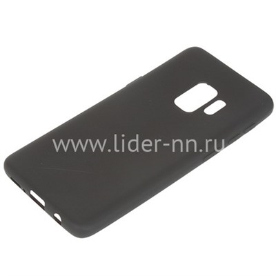 Задняя панель для Samsung Galaxy S9  Силикон матовый (черная)