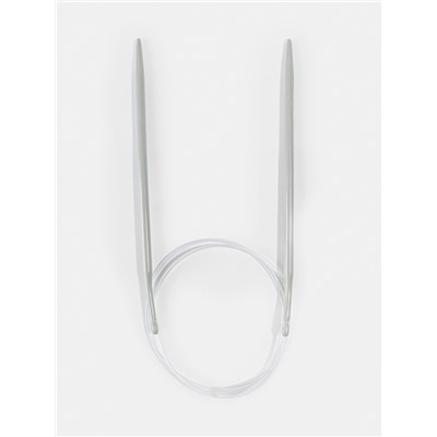 Спицы круговые, для вязания, с тефлоновым покрытием, с пластиковой леской, d=4.5 мм, 14/80 см