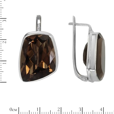 Серьги 'Лорет' с раухтопазом ИАСК39514-20РТN1