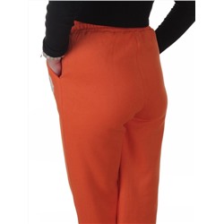 2619 ORANGE Брюки спортивные утепленные женские (85% хлопок, 10% полиэстер, 5% спандекс)