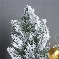 Искусственная ёлка настольная «Зимнее волшебство. Снег» в горшочке, 20 см, ветки ПВХ отгибаются