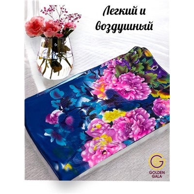 Шарф шифоновый с цветочным принтом Арт 0981/4