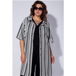 Рубашка Viola Style 1125 чёрно-белый