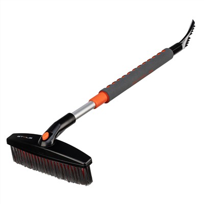 Щетка-сметка для снега со скребком телескопическая Stels