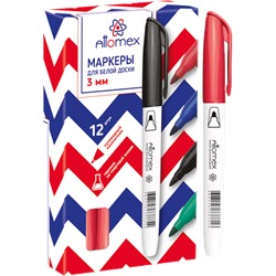 Маркер для доски "Attomex" пулевидный  3мм красный 5040701/12/Китай