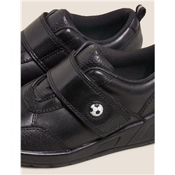 Kids' Leather Riptape Football School Shoes (8 Small - 1 Large)