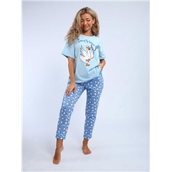 Пижама Веселина голубой ИвК