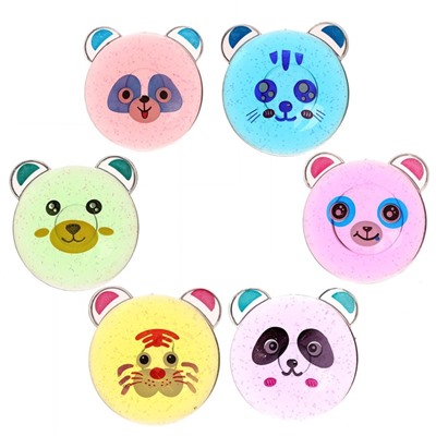 Лизун - слайм «Зверюшки», твёрдый, цвета МИКС