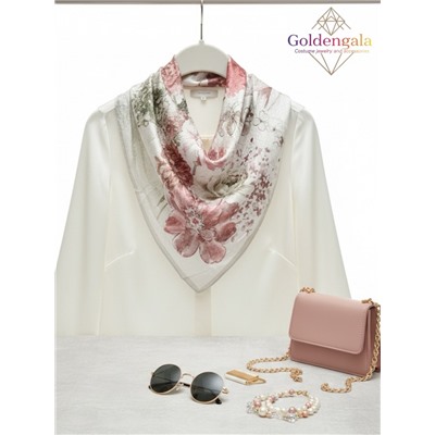 Платок из натурального шелка "Нежность прикосновения" Арт В1057/05