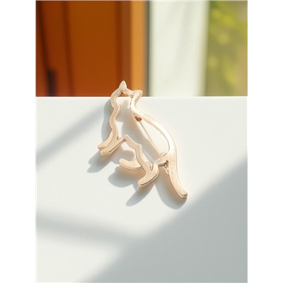 Брошь «Кошечка», цвет матовое золото