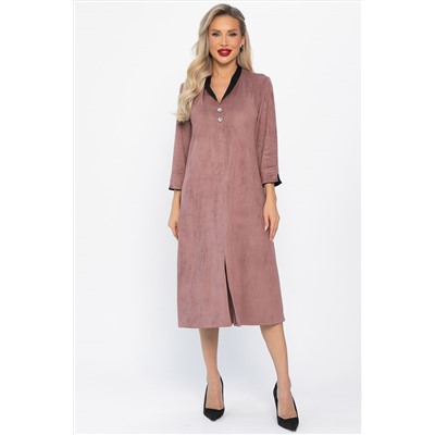 Платье замшевое Дарьяна НЬЮ (пыльная роза) П14651-18М