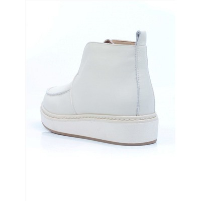 01-5173-3 BEIGE Ботинки демисезонные женские (натуральная кожа, байка)