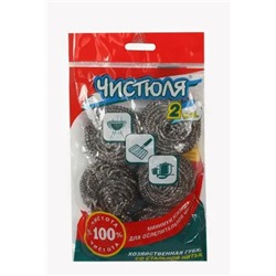 Губка металл 6шт KH-3026 Чистюля