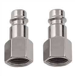 Ниппель универсальный быстросъемный ("папа") 1/4, внутренняя резьба, 2 шт, Stels