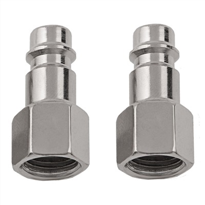 Ниппель универсальный быстросъемный ("папа") 1/4, внутренняя резьба, 2 шт, Stels