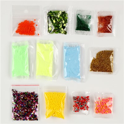 Слайм своими руками «Мега набор. Фрукты. Сделай слайм», 25+ предметов