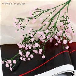Цветы искусственные «Ветка гипсофилы», 1×53 см, розовые