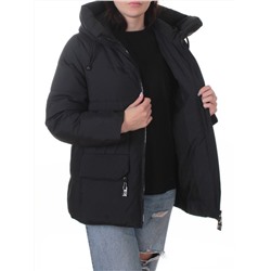 M-M05 BLACK Куртка зимняя женская (150 гр. холлофайбер)
