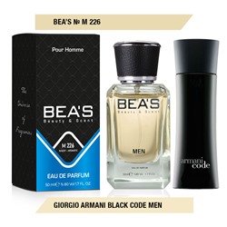 Beas M226 Giorgio Armani Black Code Men edp 50 ml, Парфюм мужской Beas M226 создан по мотивам аромата Giorgio Armani Black Code