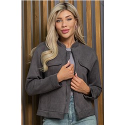 Бомбер Александра (тёмно-серый) Б13273-2М