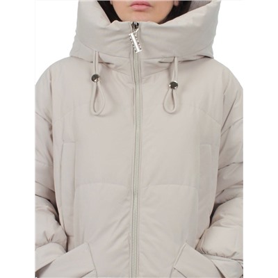 8819 BEIGE Пальто зимнее женское (холлофайбер 200 гр.)