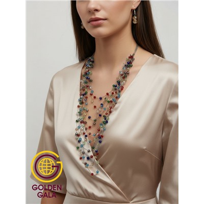 Комплект бижутерии "Хрустальная россыпь" , цвет разноцветный