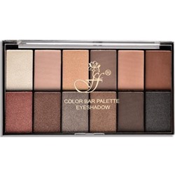FFLEUR Тени для век 12-ти цв  COLOR BAR PALETTE №4
