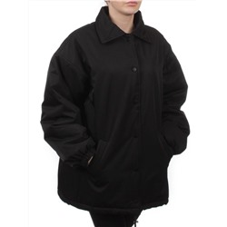 H24-216 BLACK Куртка демисезонная женская (100 гр. синтепон)