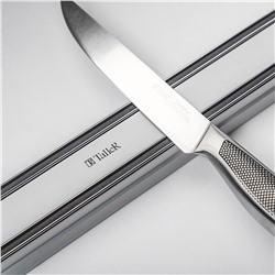 Держатель для ножей магнитный "TalleR" 40х4,3х2см, алюминиевый, настенный, с пластиковыми заглушками, обеспечивает возможность для подвеса 6-9 ножей, пластимассовая коробка (Китай)