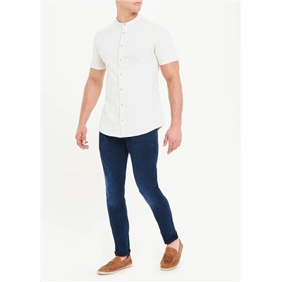 Grandad Collar Jersey Shirt