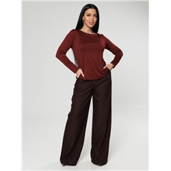 Женский лонгслив Энкар / бордовый