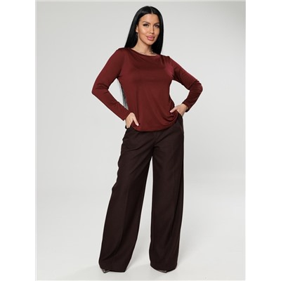 Женский лонгслив Энкар / бордовый