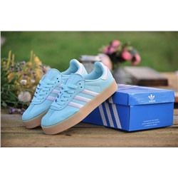 Adidas Samba Almost Blue з натуральной кожи и замши