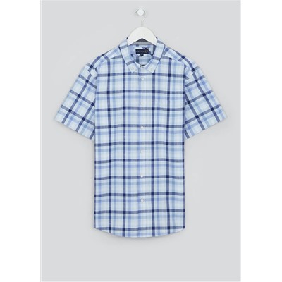 Lincoln Short Sleeve Slub Check Shirt