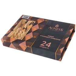 НАБОР СТОЛОВЫХ ПРИБОРОВ AGNESS НА 6 ПЕРСОН 24 ПР.
