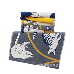 Cotton gauze towel, children's scarf for kindergarten, wholesale