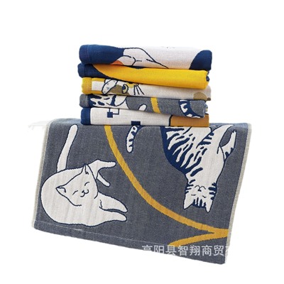 Cotton gauze towel, children's scarf for kindergarten, wholesale