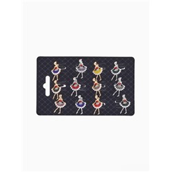 Брошь «Балеринка» мини, МИКС