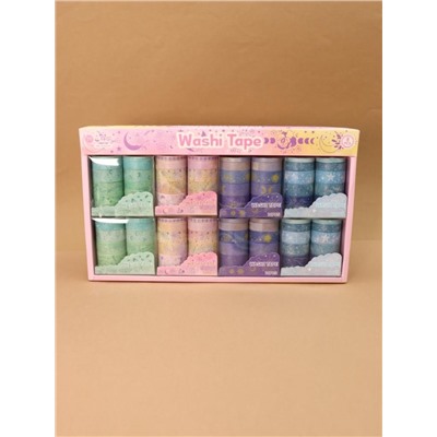 Набор декоративного скотча 10 шт. "Night magic", mix, шоу-бокс 8 шт.