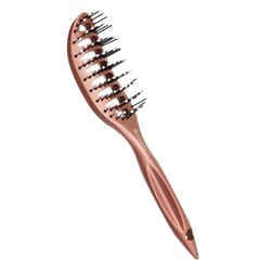 Dewal Щетка для укладки волос вогнутая продувная BR69539 brown, коричневый